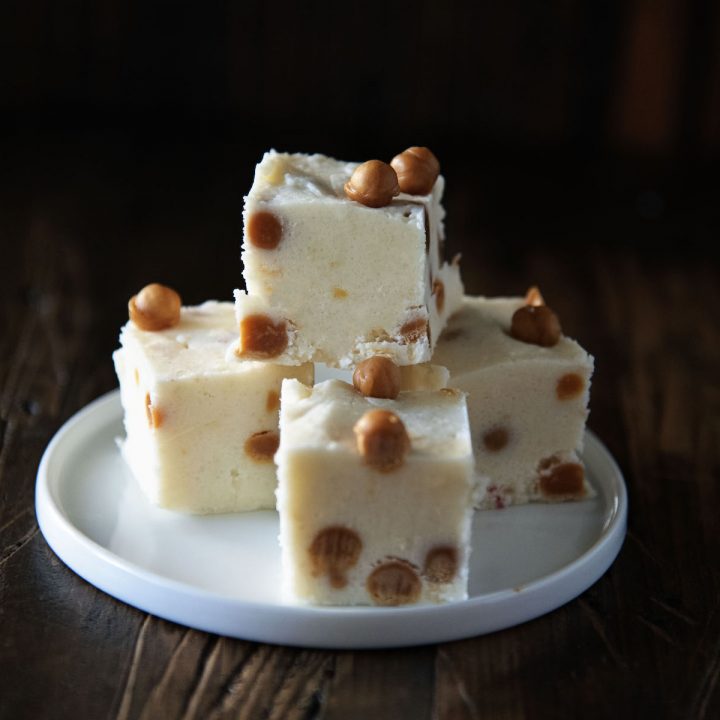 Caramel Apple White Chocolate Fudge