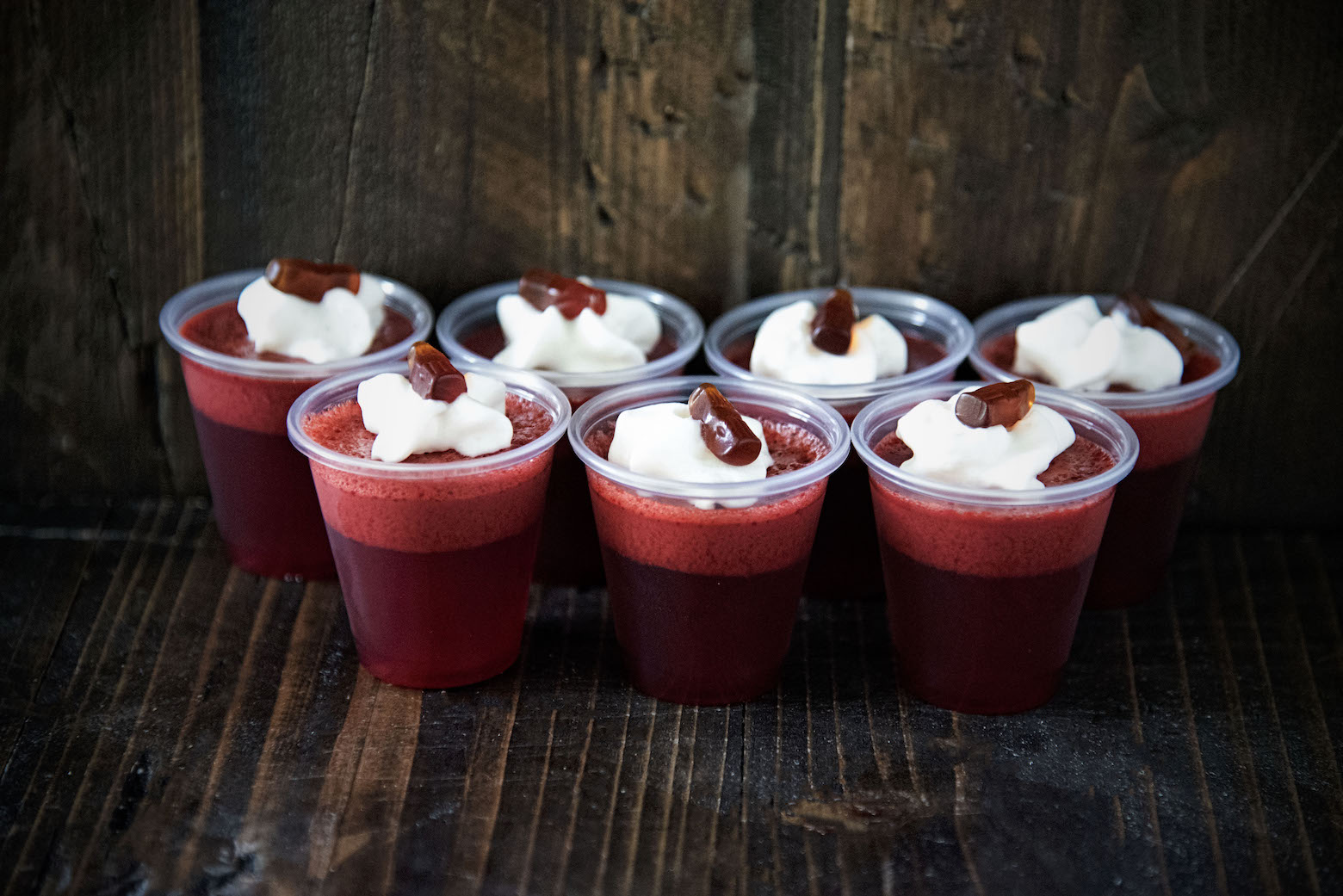 Cherry Cola Float Jell-O Shot