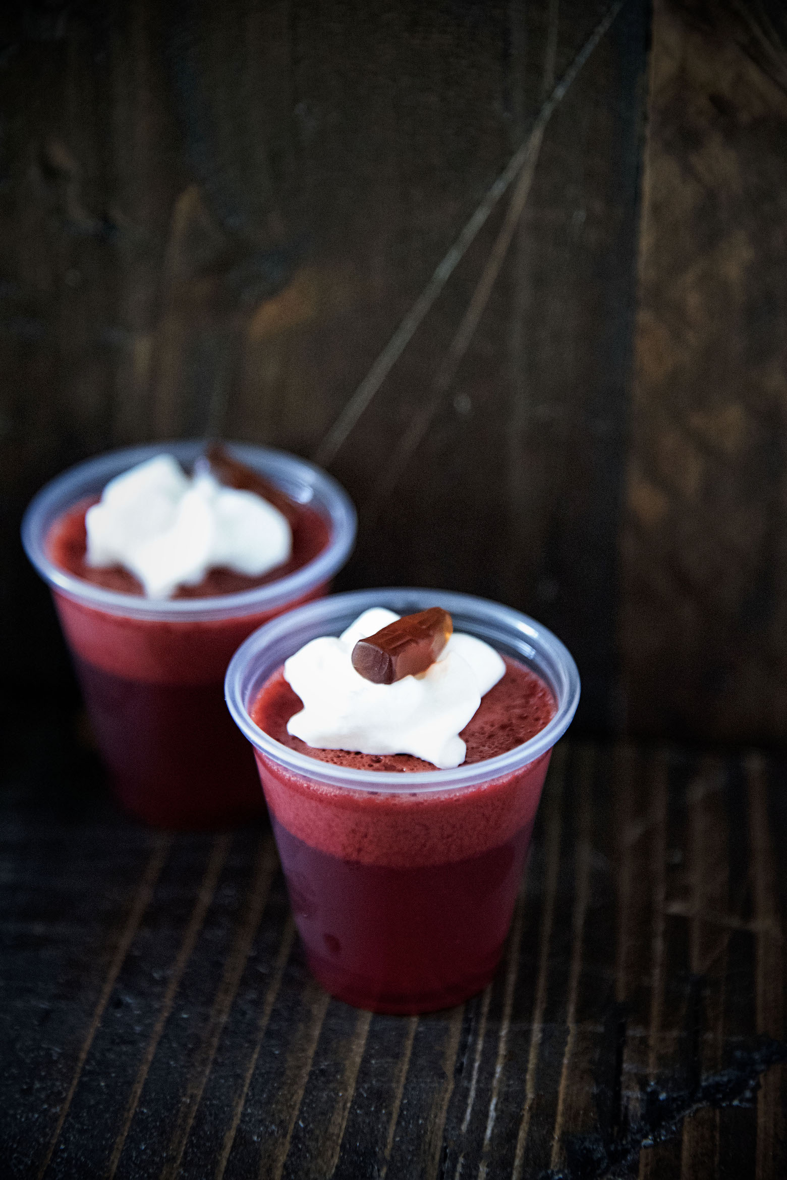 Cherry Cola Float Jell-O Shot