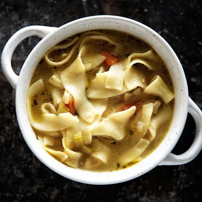 Chickenless-Chicken Noodle Soup