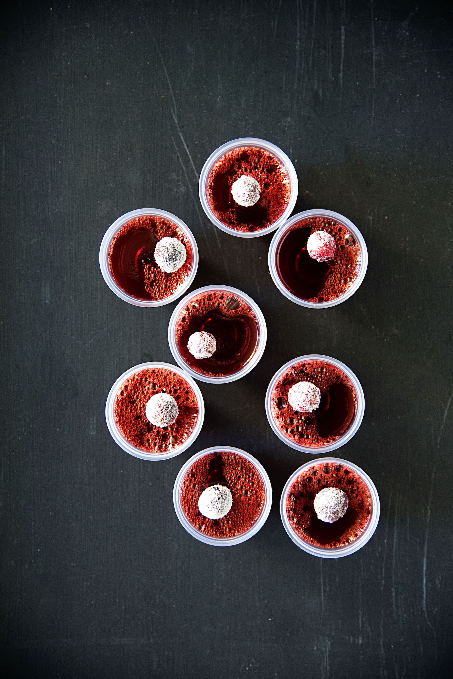 Cranberry Orange Jell-O Shots