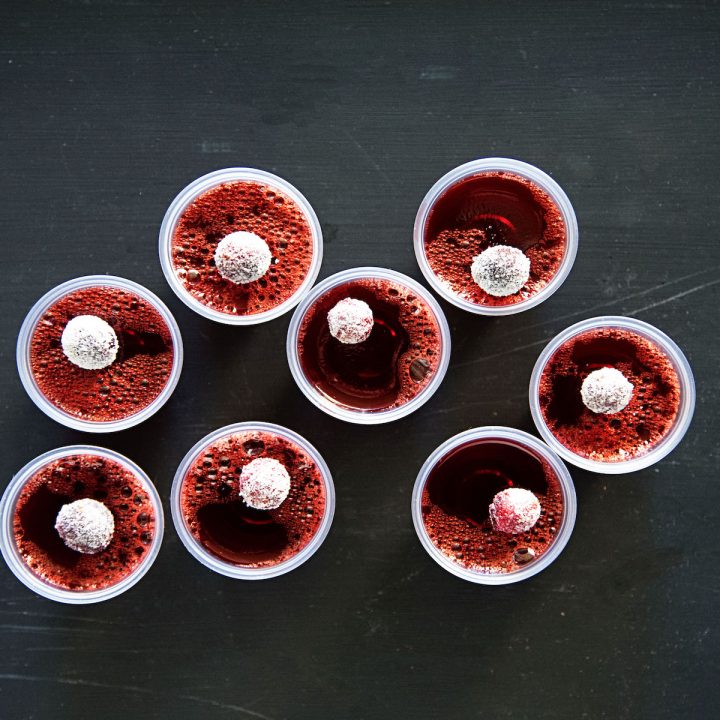 Cranberry Orange Jell-O Shots