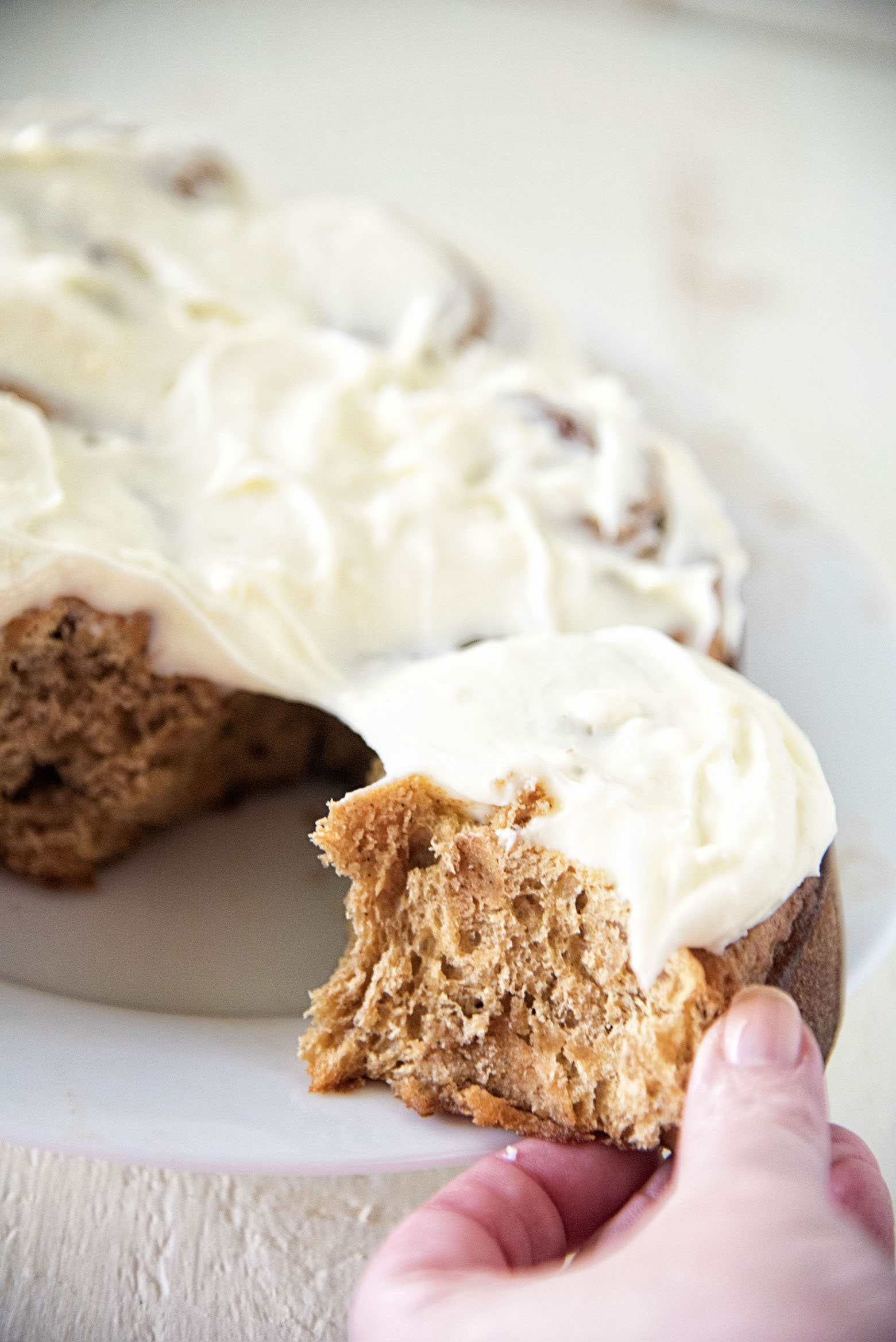 Cream Cheese Frosted Gingerbread Sweet Rolls