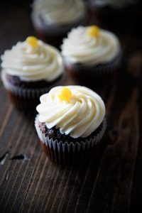 Lemon Cream Cheese Gingerbread Cupcakes