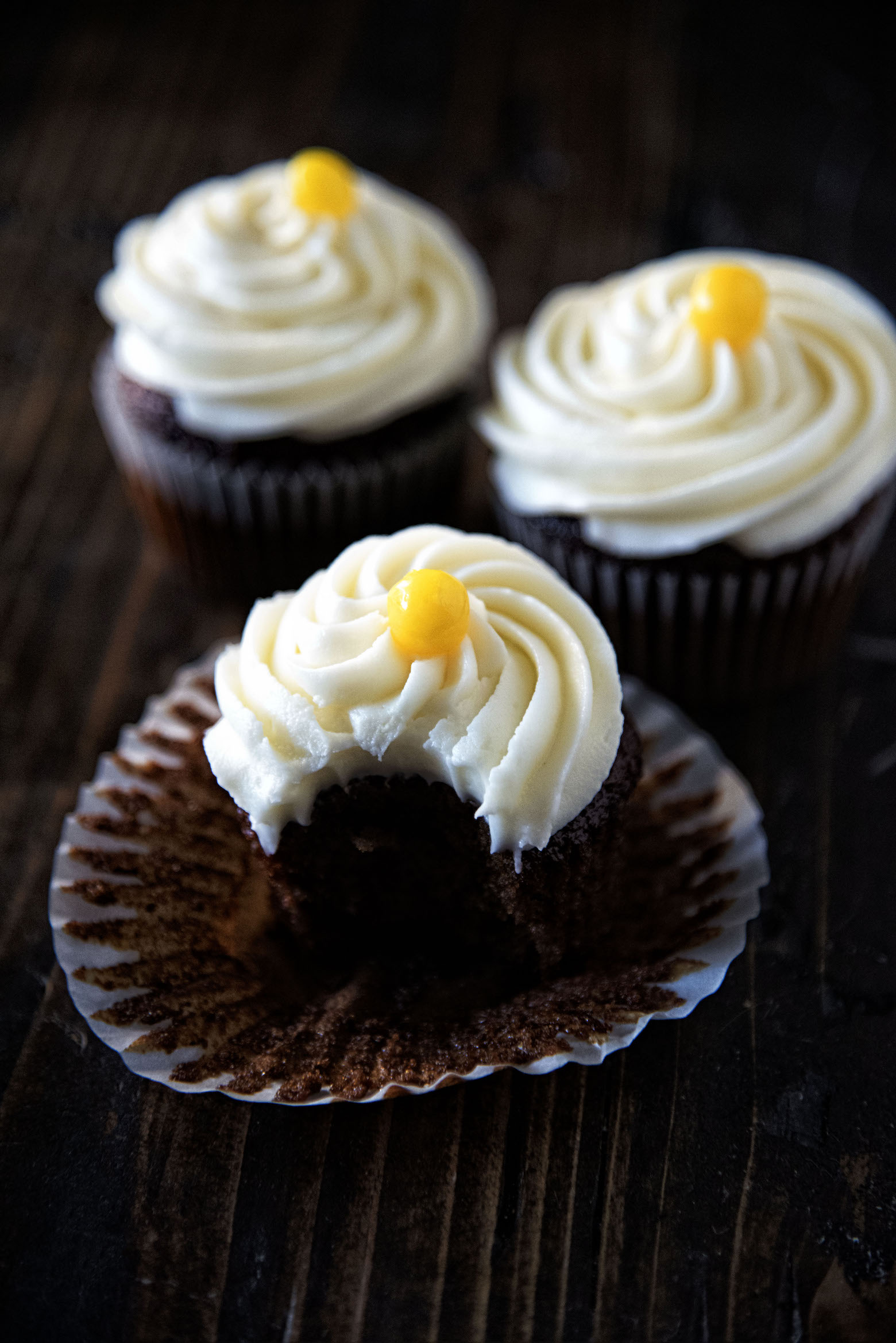 Lemon Cream Cheese Gingerbread Cupcakes