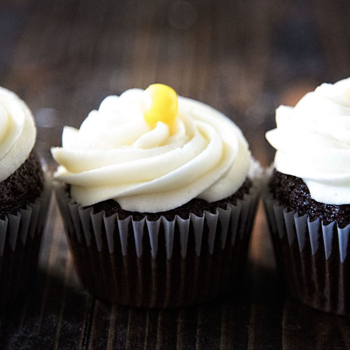 Lemon Cream Cheese Gingerbread Cupcakes