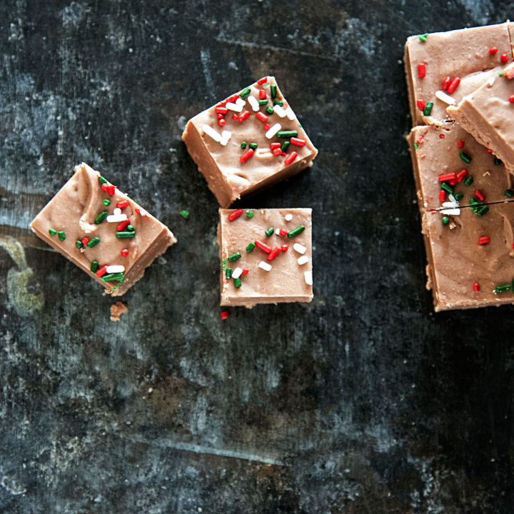 Milk Chocolate Peppermint Fudge