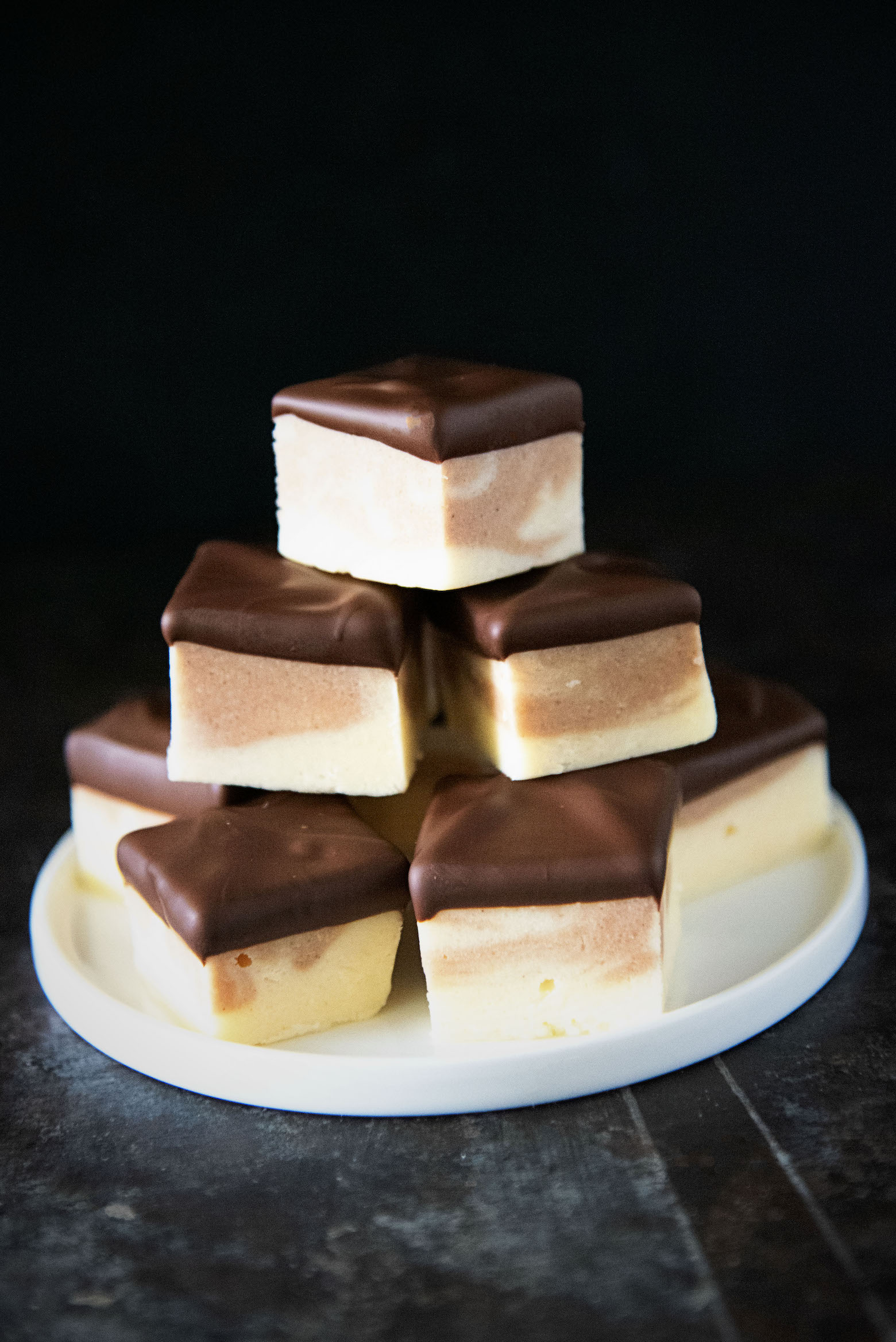 Boston Cream Pie Fudge