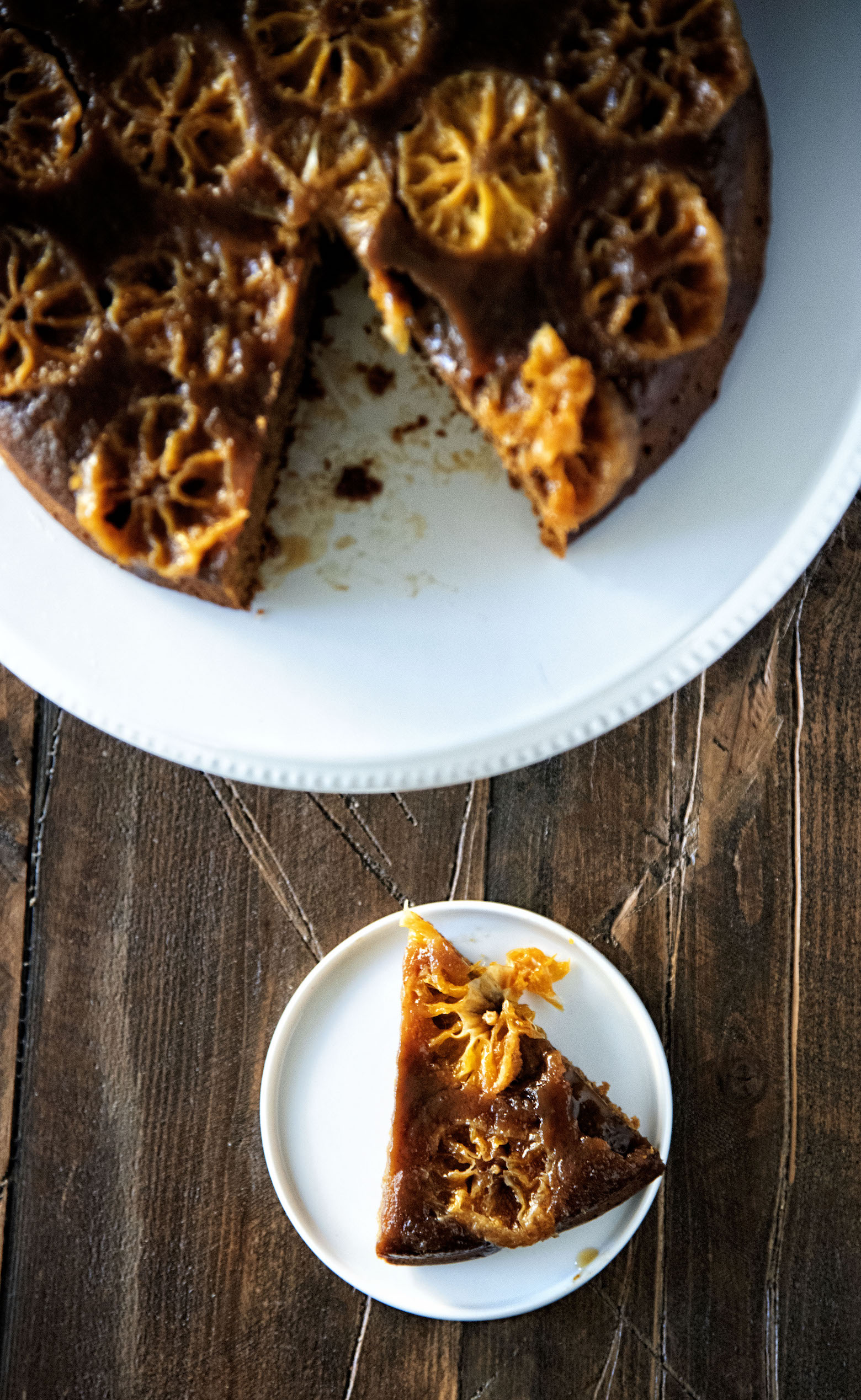 Clementine Upside Down Gingerbread Cake