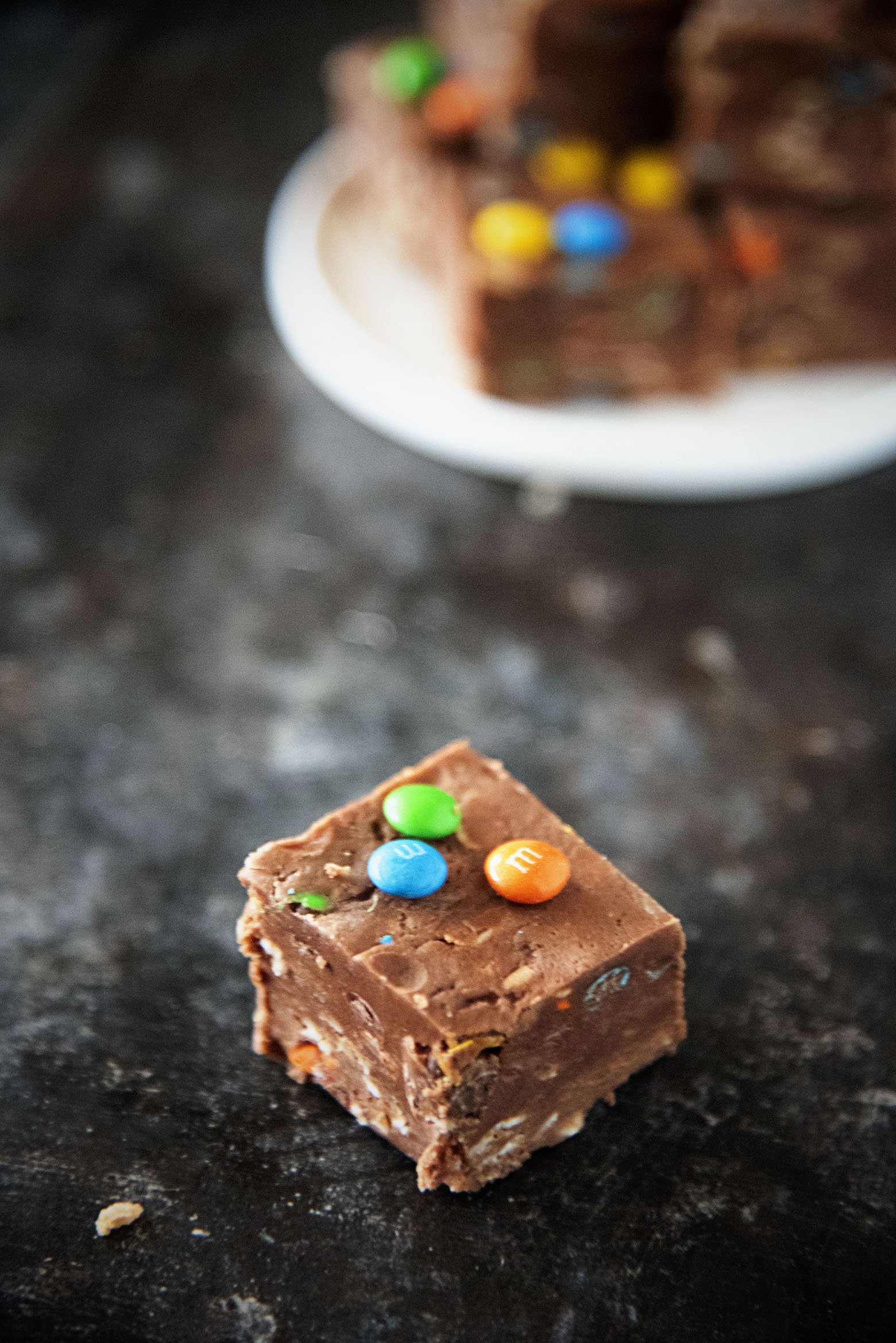 Monster Cookie Chocolate Fudge