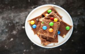 Monster Cookie Chocolate Fudge