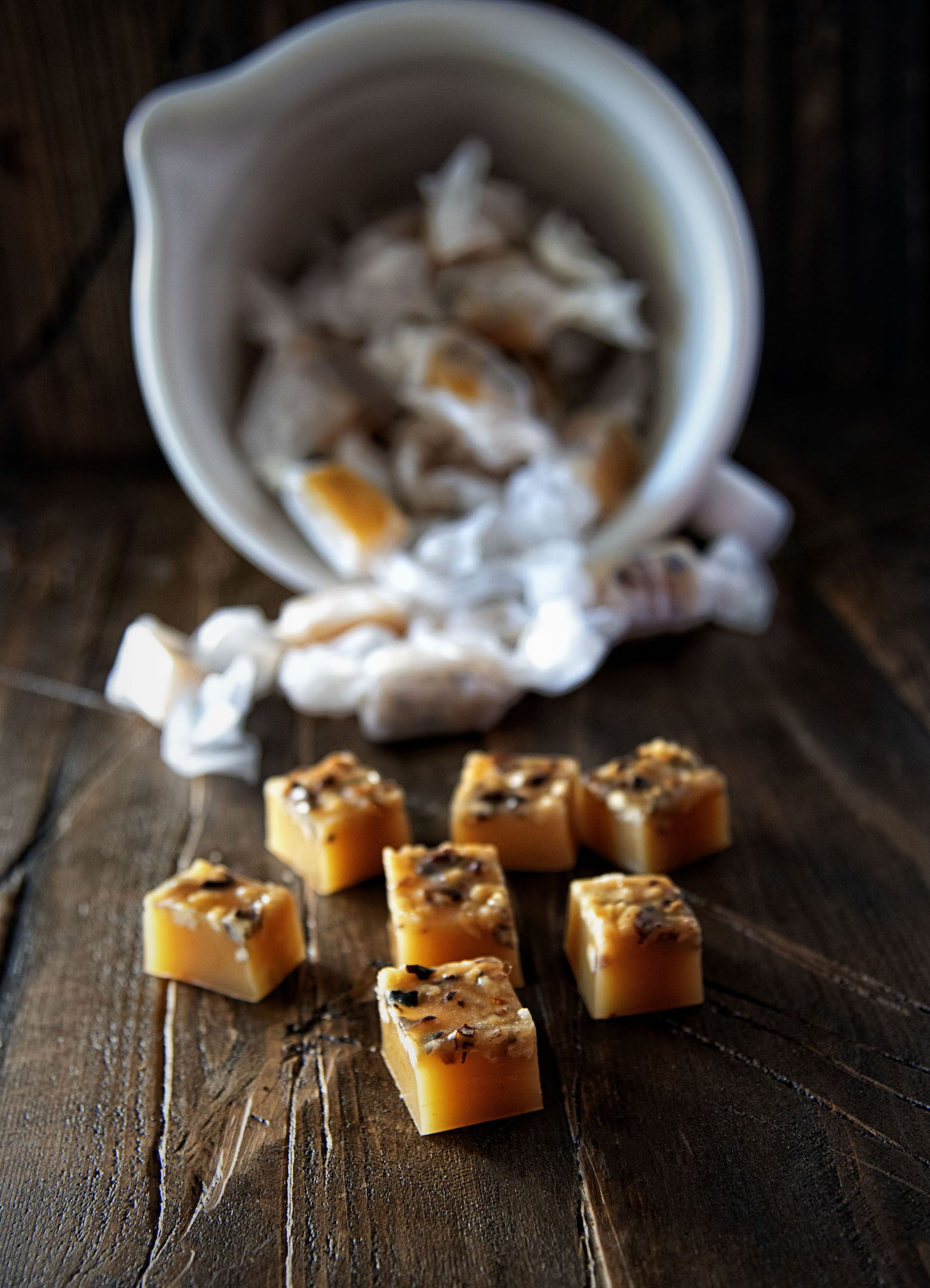 Orange Walnut Caramels