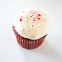 Peppermint Bark Red Velvet Cupcakes