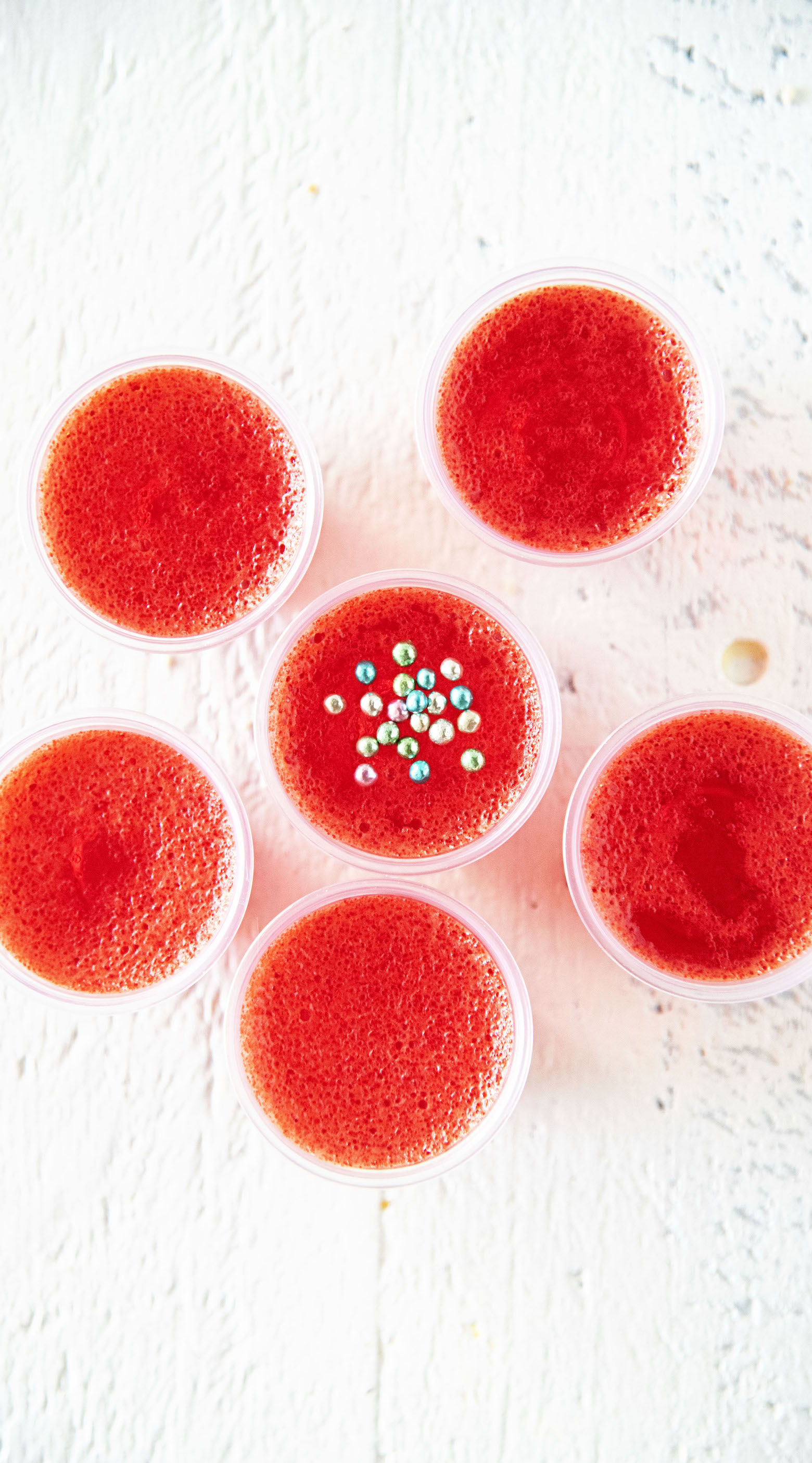 Raspberry Peach Bellini Jell-O Shot