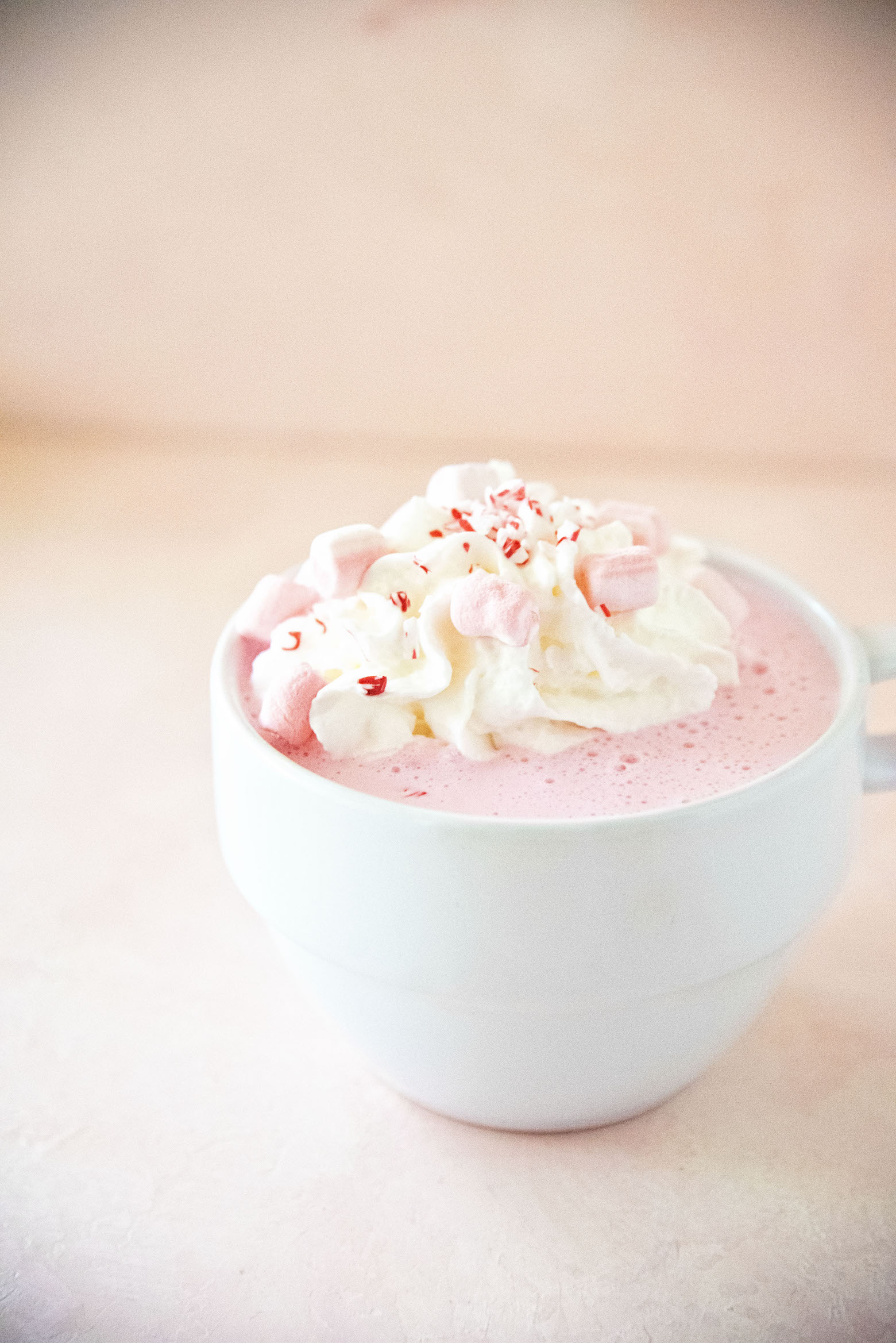 Spiked Candy Cane White Hot Chocolate