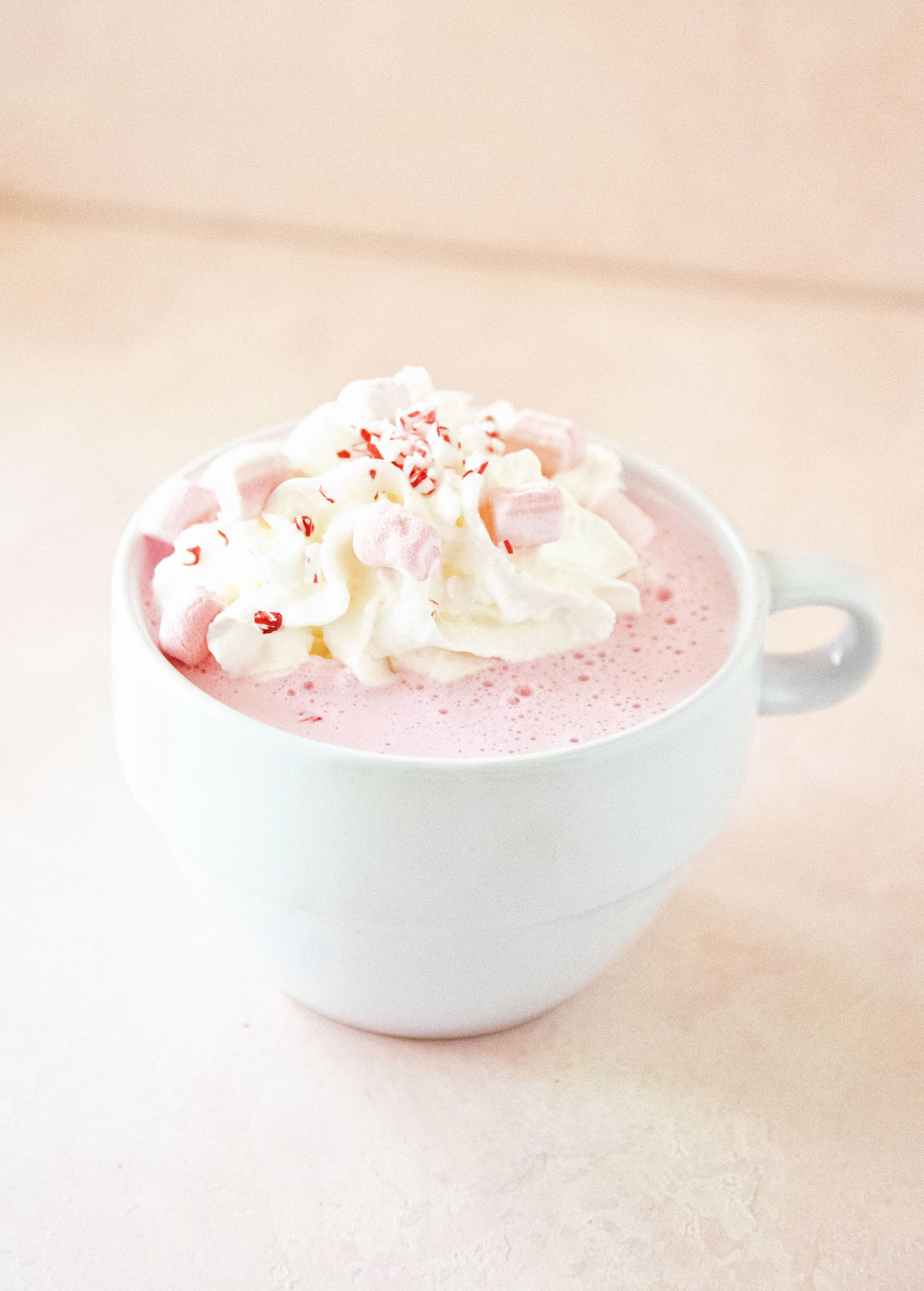 Spiked Candy Cane White Hot Chocolate