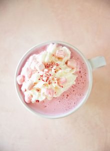 Spiked Candy Cane White Hot Chocolate