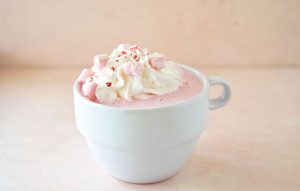 Spiked Candy Cane White Hot Chocolate