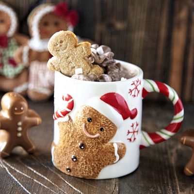 Spiked Gingerbread Hot Chocolate