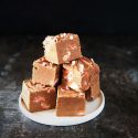 Spiked Peppermint Marshmallow Chocolate Fudge