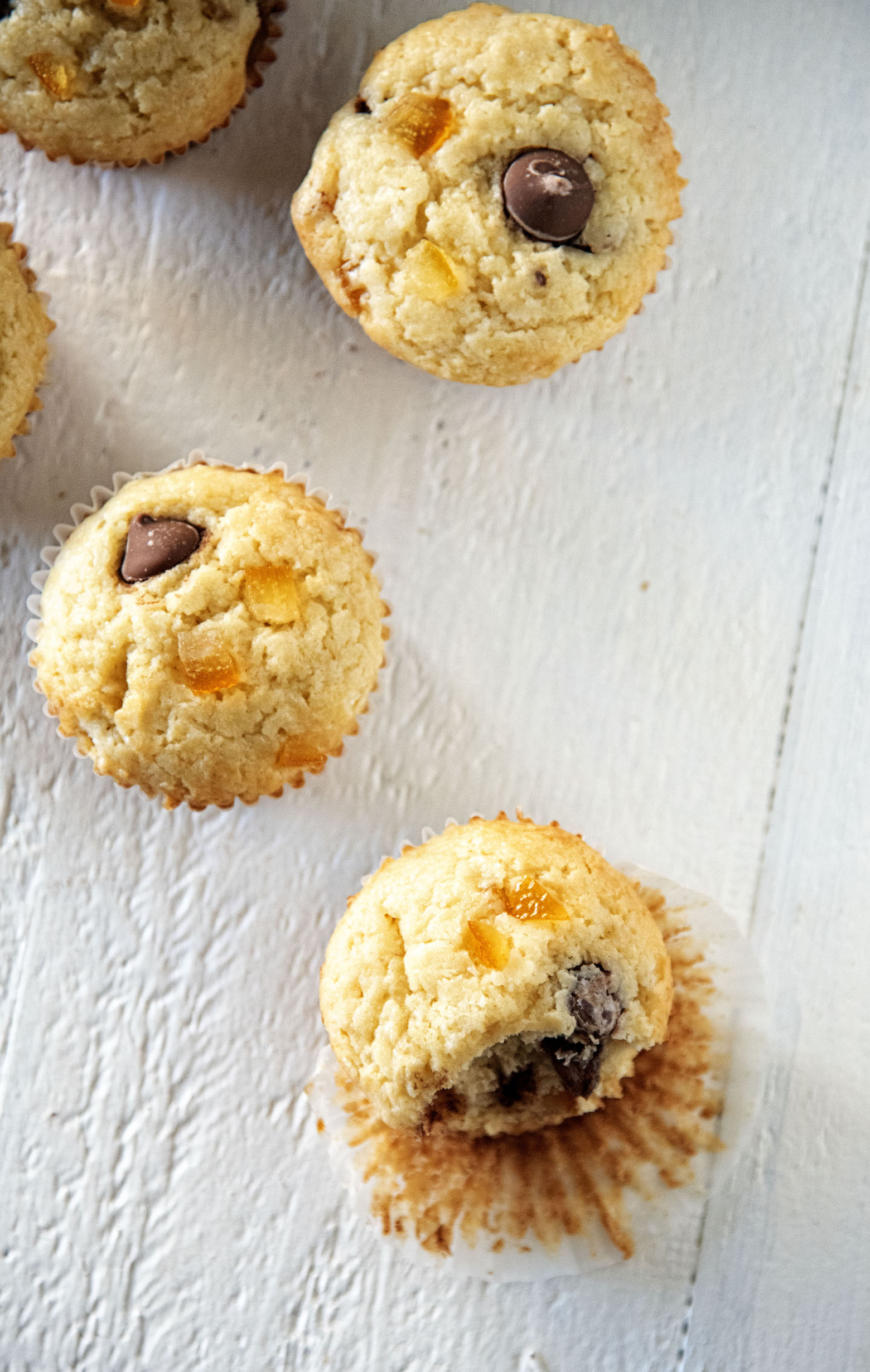 Chocolate Candied Orange Peel Sour Cream Muffins