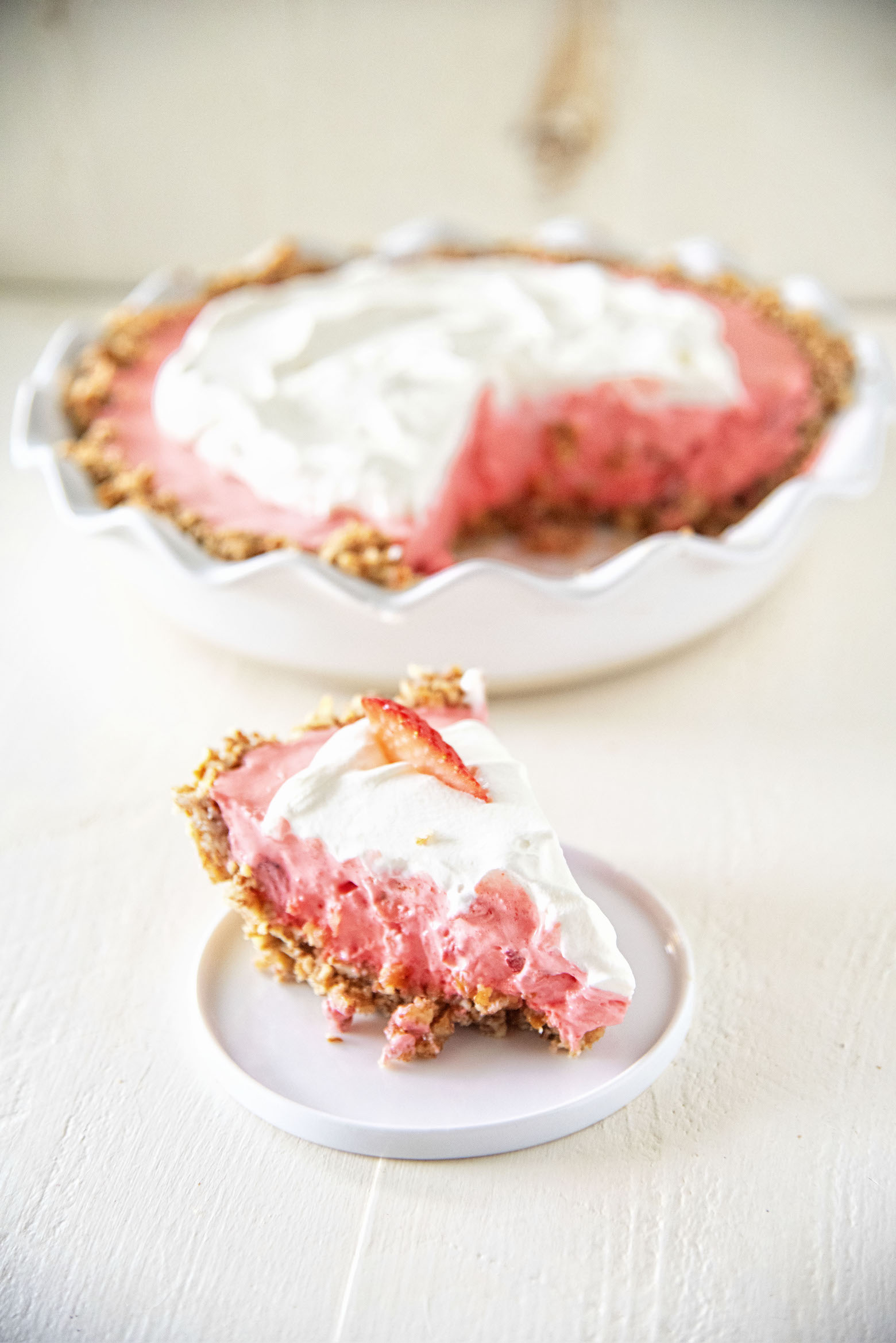 Strawberry Cream Cheese Pretzel Pie