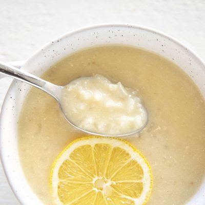 Vegetarian Avgolemono Soup