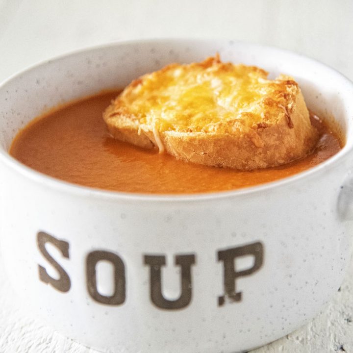 Vegetarian Tomato Cheddar Soup