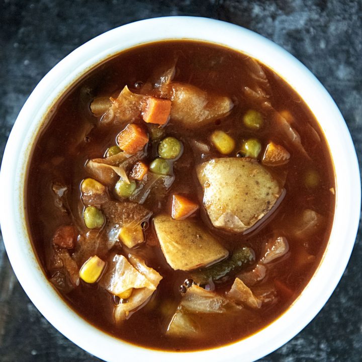 Vegetarian Vegetable No-Beef Soup