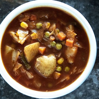 Vegetarian Vegetable No-Beef Soup