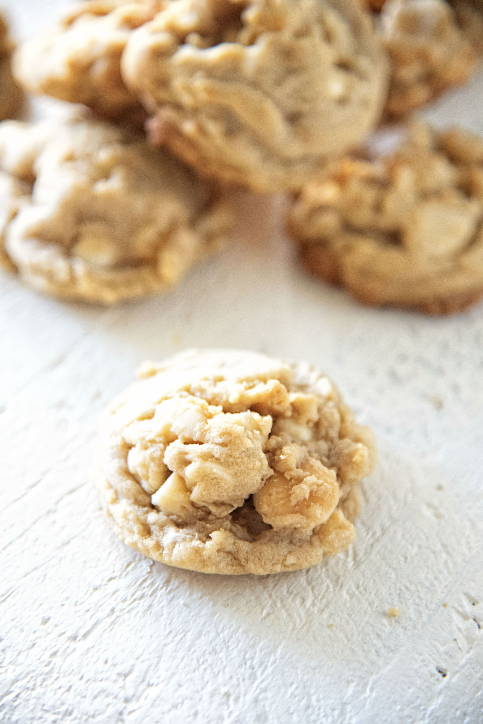 White Chocolate Dried Pineapple Salted Macadamia Nut Cookie