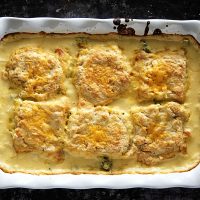 Broccoli Cheese Biscuit Cobbler
