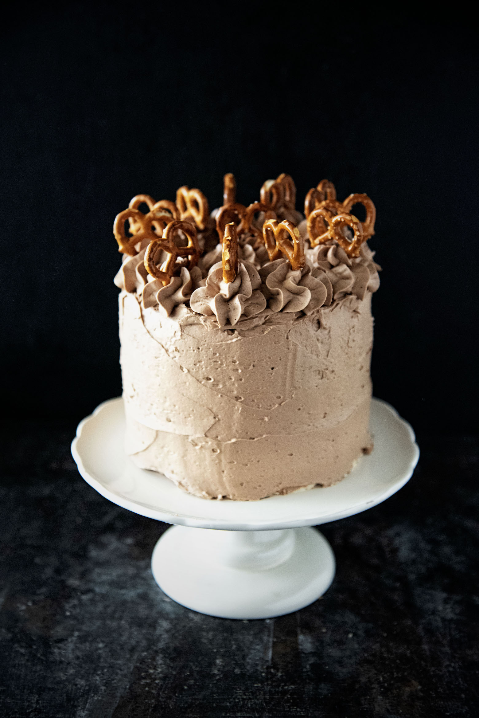 Chocolate Peanut Butter Stout Layer Cake