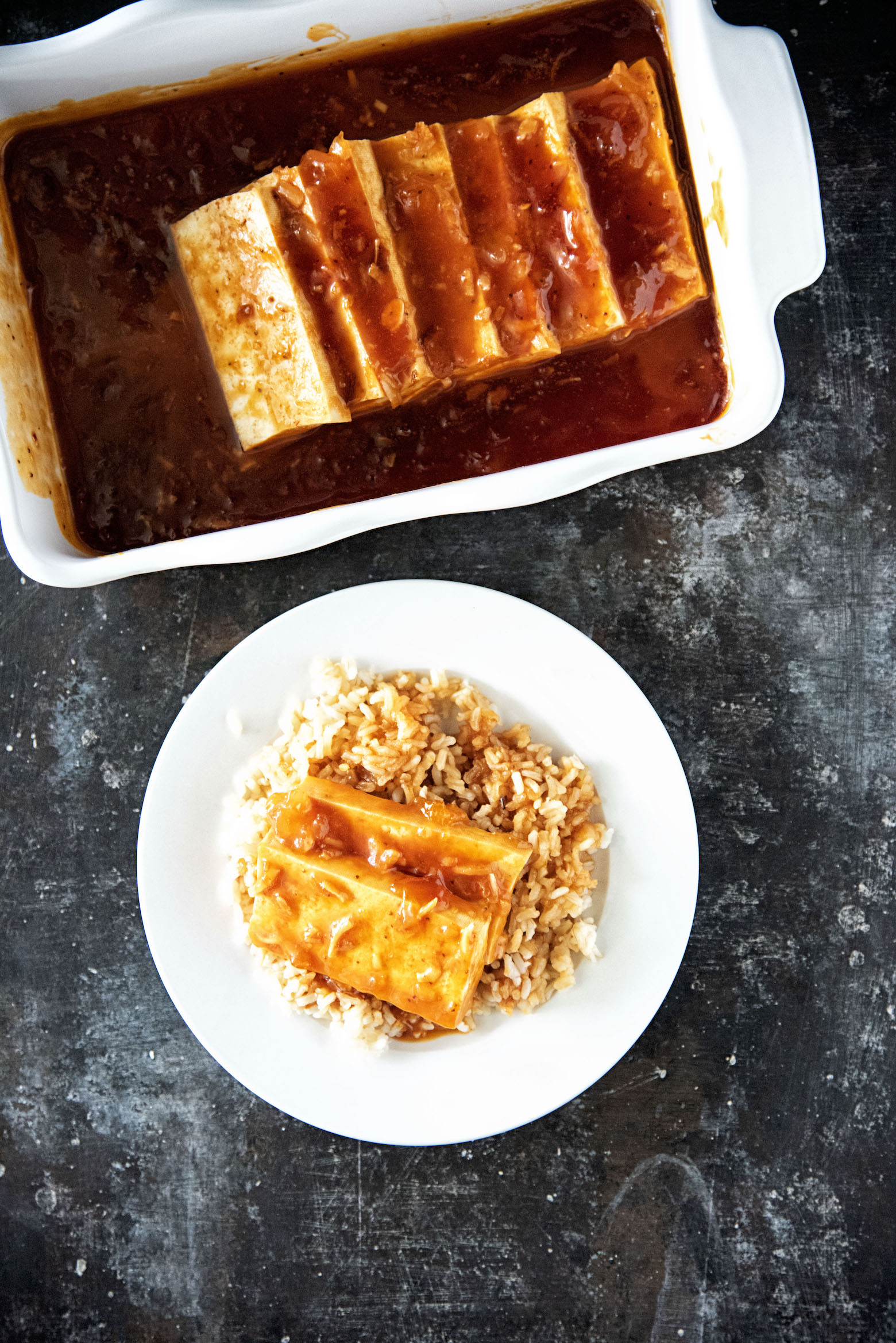 Easy Sweet Sour Apricot Tofu