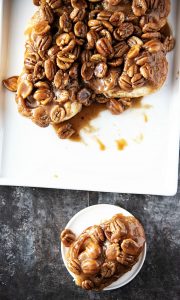 Whiskey Butterscotch Pecan Sticky Buns