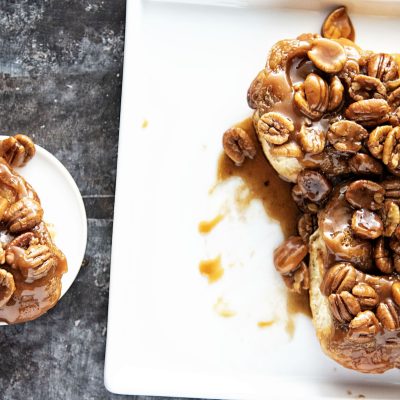 Whiskey Butterscotch Pecan Sticky Buns