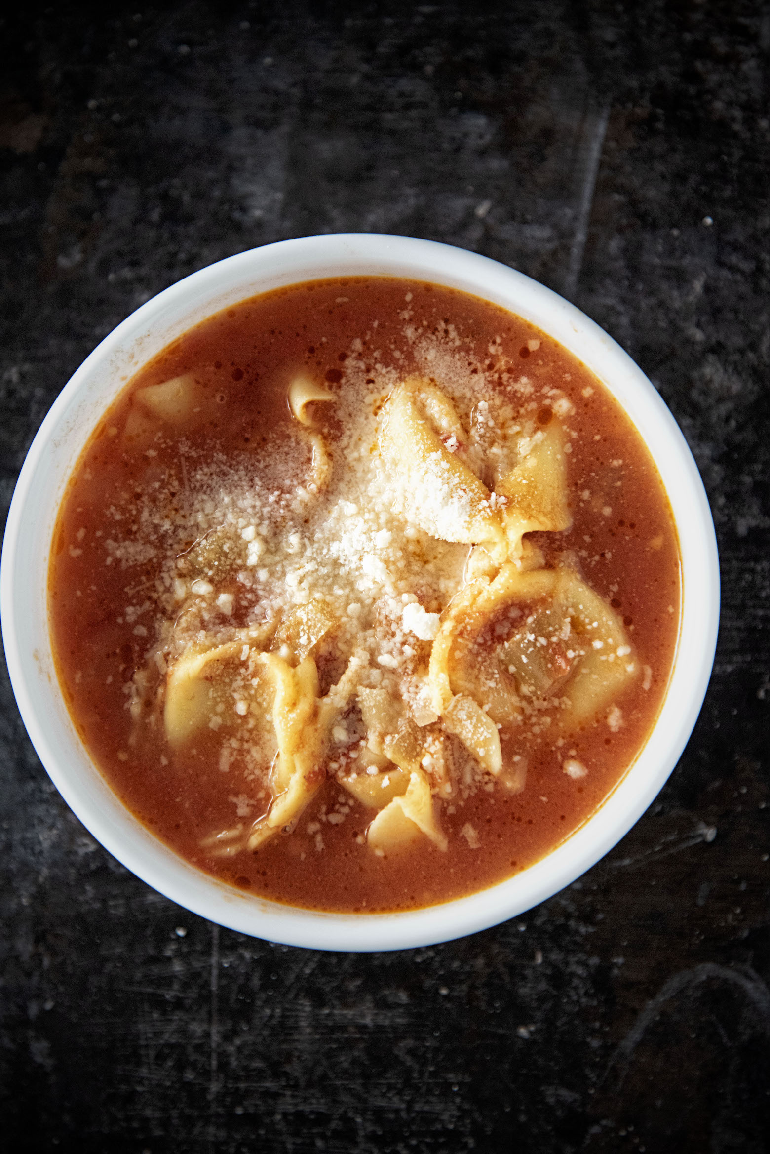 Cheese Tortellini Tomato Soup 