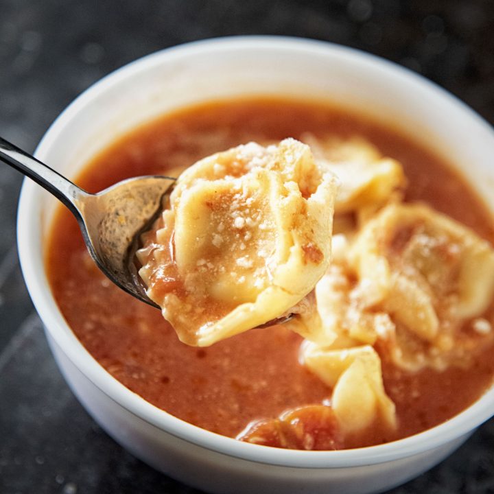 Cheese Tortellini Tomato Soup