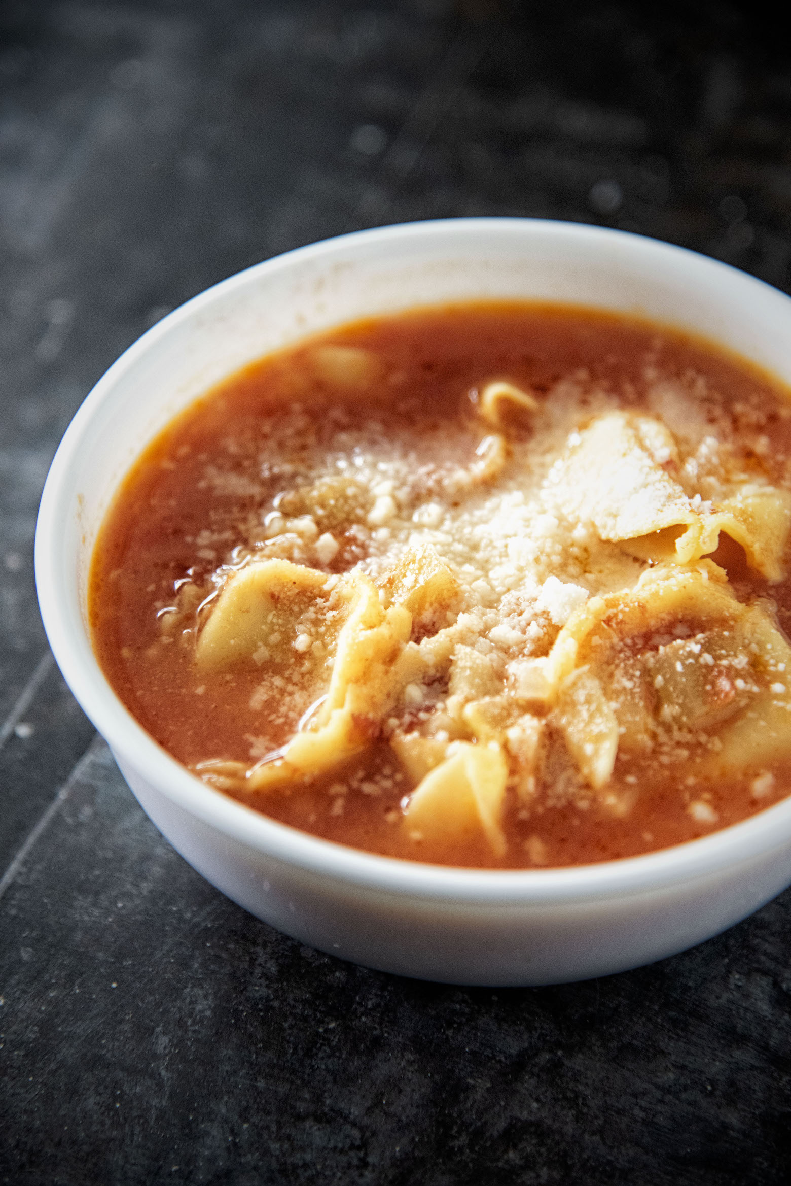 Cheese Tortellini Tomato Soup 