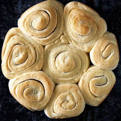 Garlic Butter Sourdough Buns