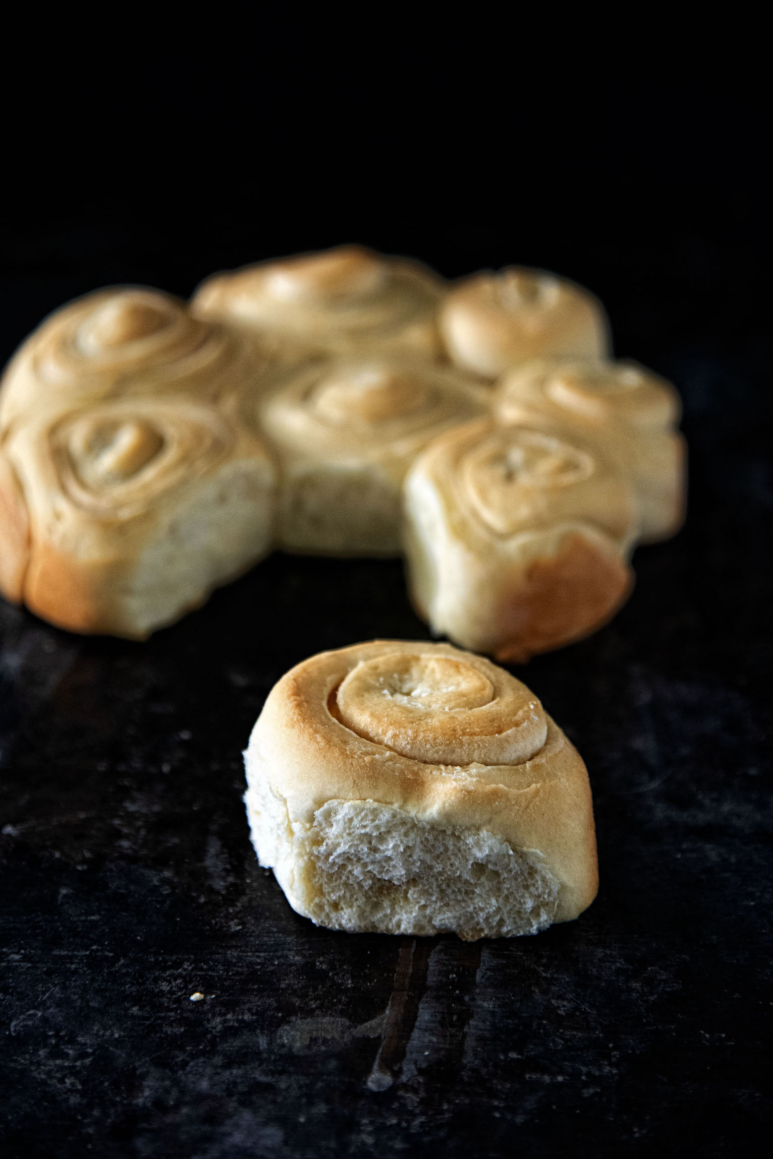 Garlic Butter Sourdough Buns