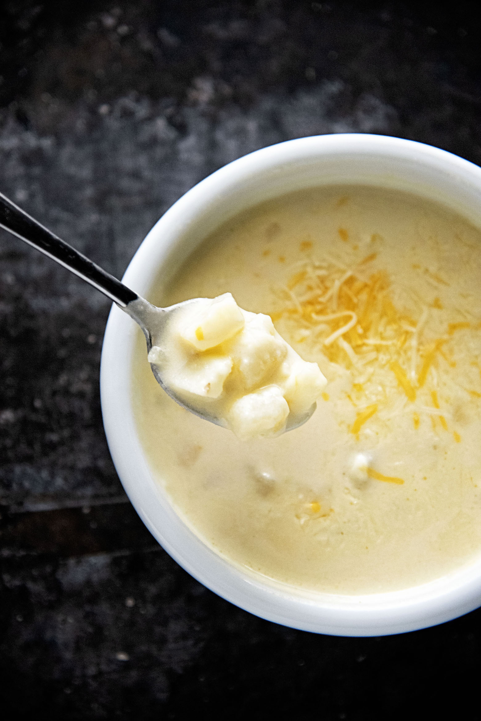 Potato Three Cheese Soup 