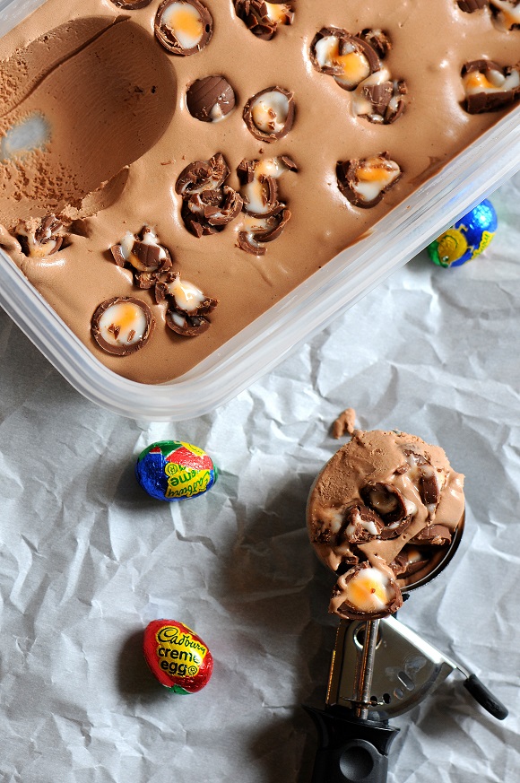 Cadbury Crème Egg Ice Cream