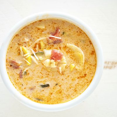 Cheese Tortellini Zucchini Corn Soup