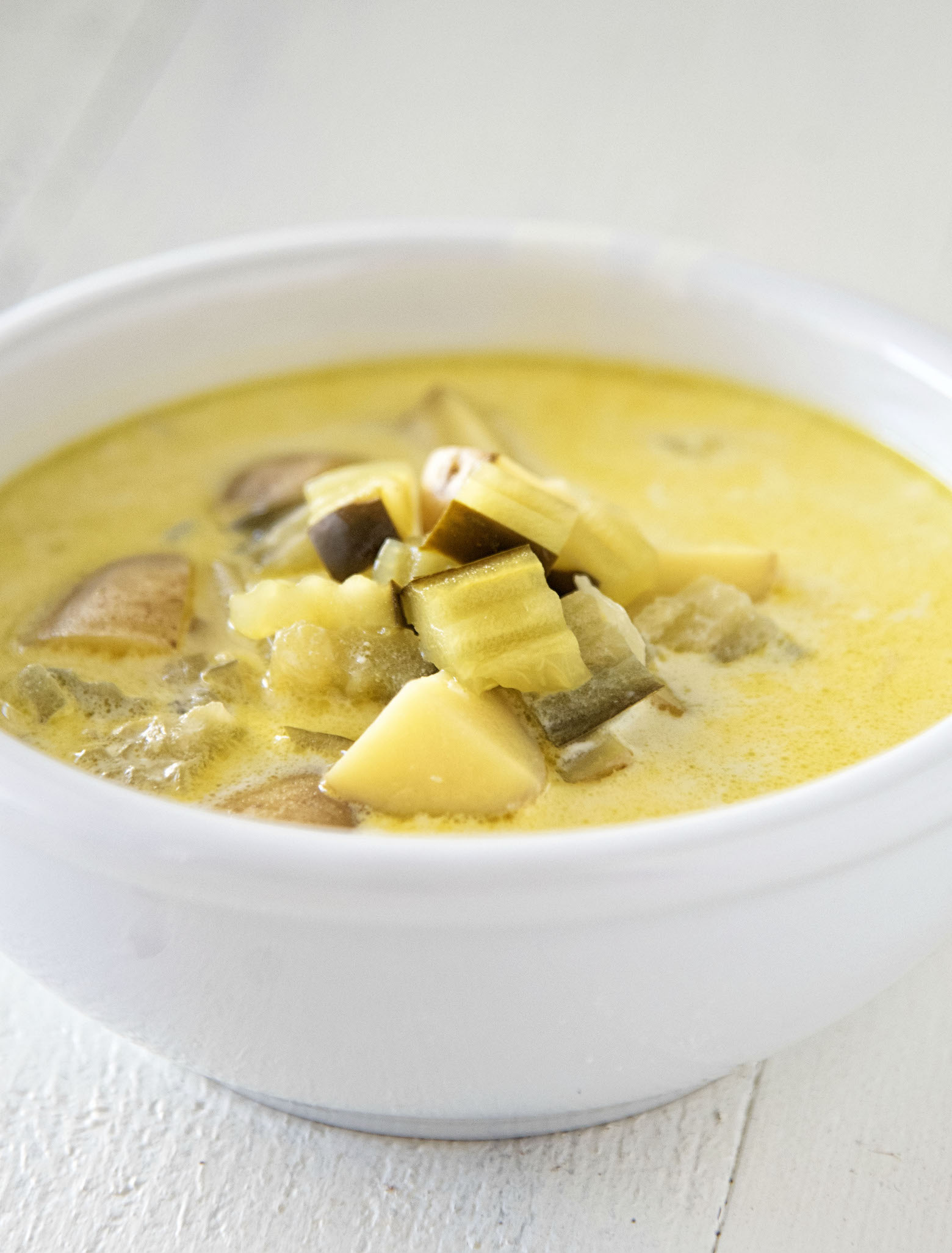 Dill Pickle Cheddar Cheese Soup