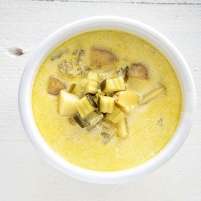 Dill Pickle Cheddar Cheese Soup