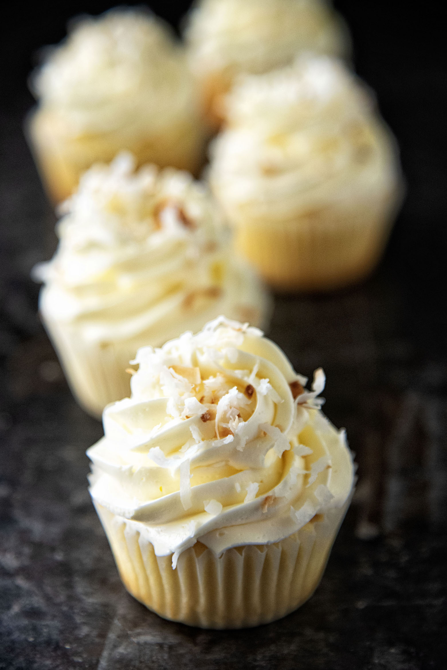 Key Lime Toasted Coconut Cupcakes 