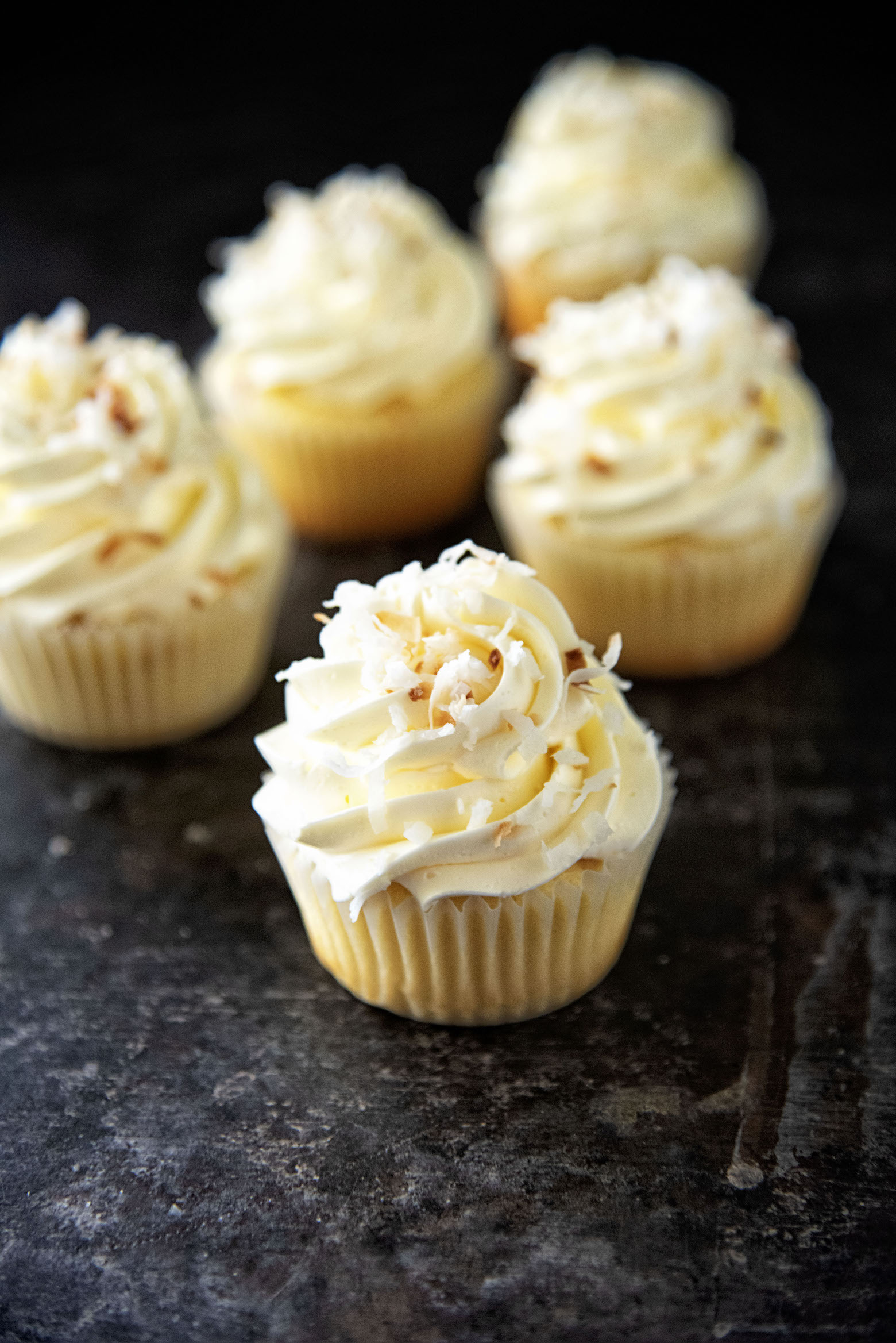 Key Lime Toasted Coconut Cupcakes 