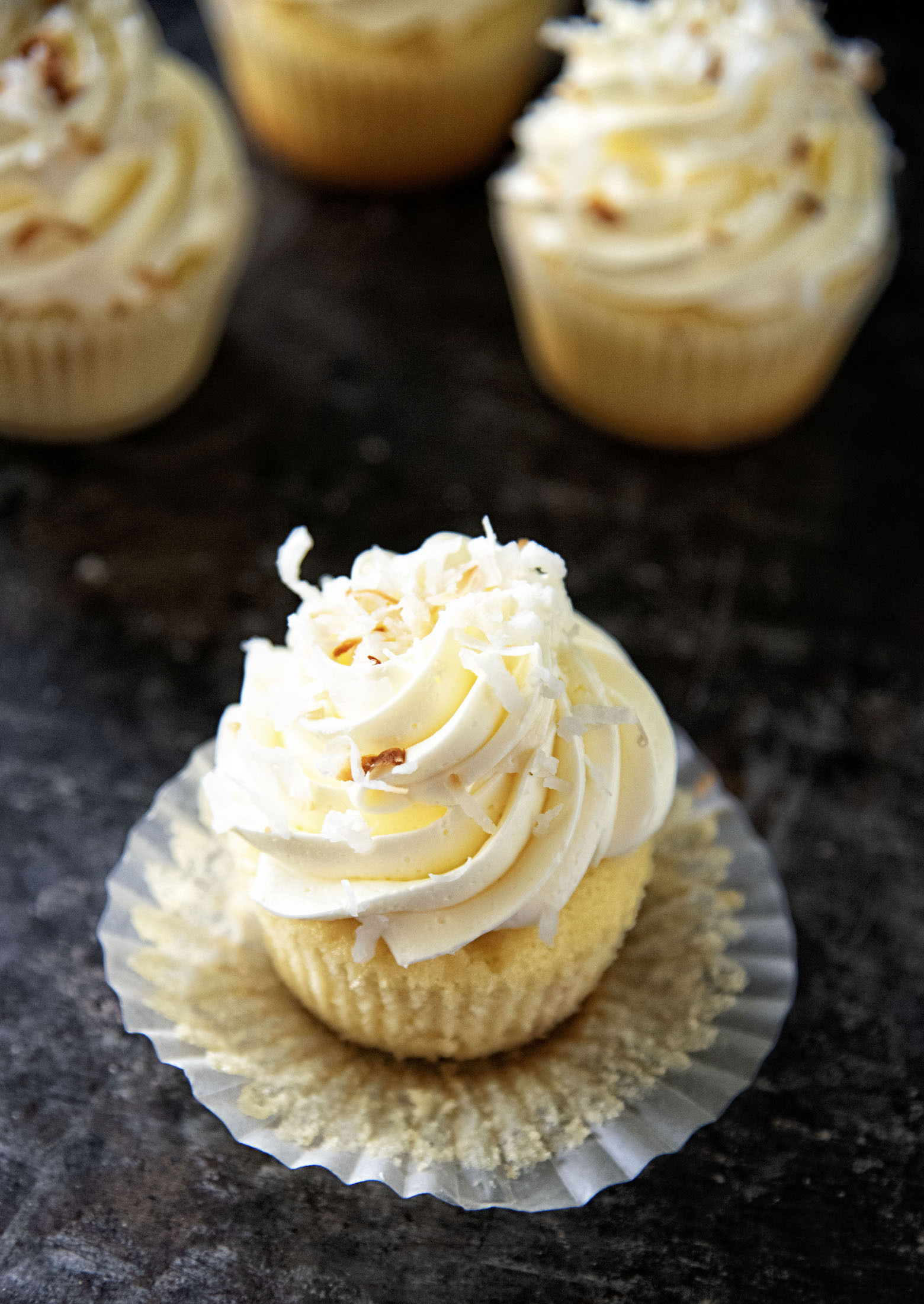Key Lime Toasted Coconut Cupcakes 