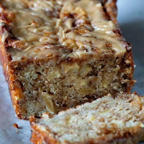 Salted Caramel Apple Fritter Bread